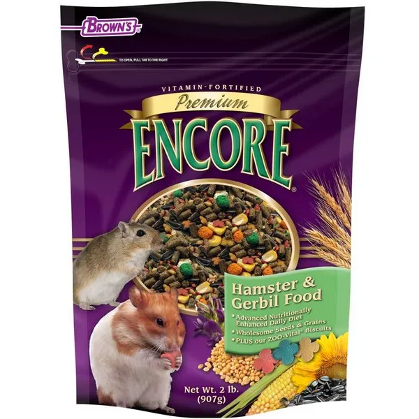 2 Lb F.M. Brown Encore Premium Hamster Food - Health/First Aid